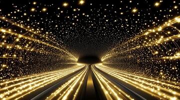 Golden tunnel, cosmic highway photo