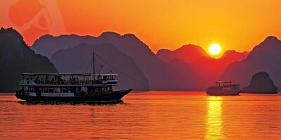 Golden Sunset Cruise on Tranquil Waters photo