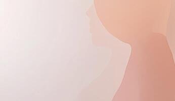 Soft, muted profile of a person photo