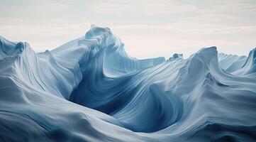 Frozen, sculpted peaks, icy landscape photo