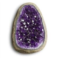 Purple gemstone slice, a natural beauty photo