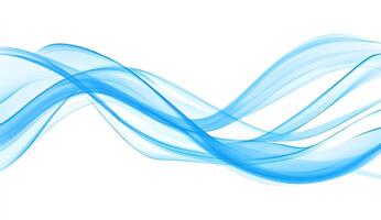 Blue abstract wave illustration photo