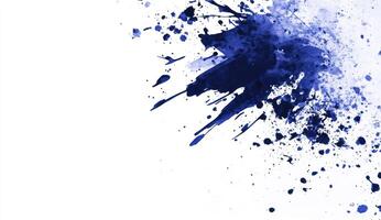 Abstract ink splatter art on white background photo