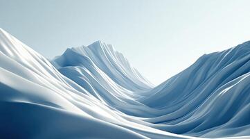 Snowy, sculpted mountain range photo