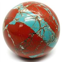 Red and Turquoise Sphere photo