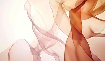 Delicate, flowing fabric photo