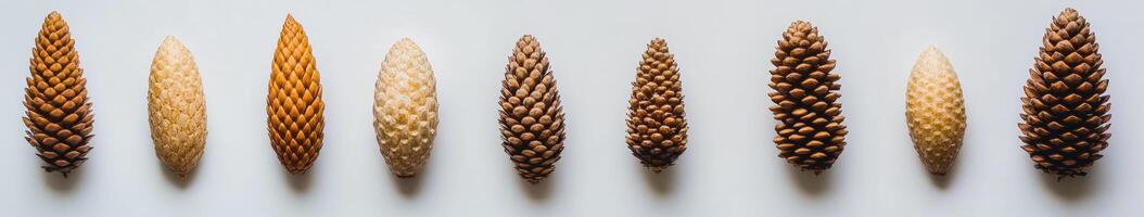 Cones in Various Stages of Maturity photo