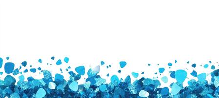 Scattered Blue Shapes photo