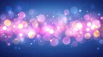 Abstract bokeh background of vibrant lights photo