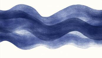 Abstract wavy indigo forms photo