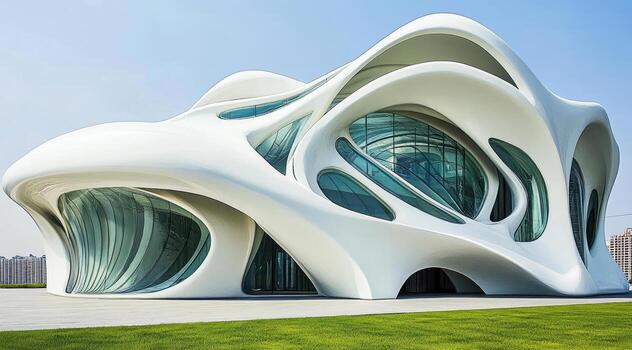 Modern, flowing architecture photo