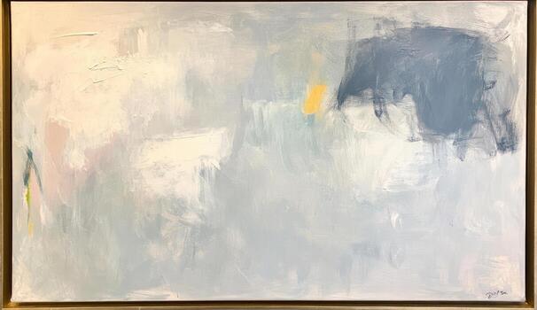 Abstract landscape of soft pastels photo