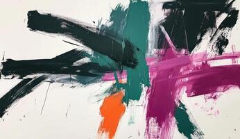 Abstract expressionist explosion of color photo