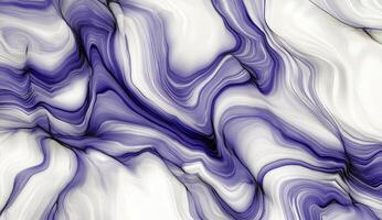 Abstract marbled design in shades of purple and white photo