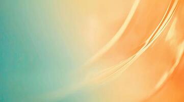 Soft, flowing abstract design with warm and cool tones photo