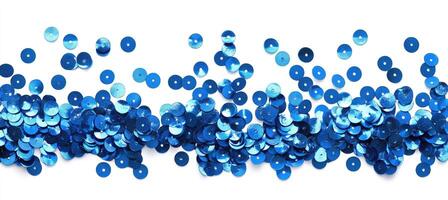 Scattered Blue Sequins photo
