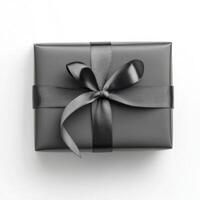 Elegant Dark Gray Gift Box photo