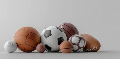 Assorted Sports Balls photo