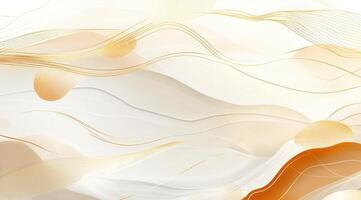 Abstract flowing lines and organic shapes in soft, warm tones photo