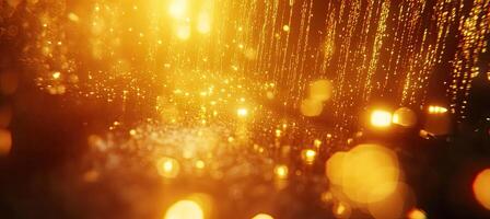 Golden Sparkling Rain photo