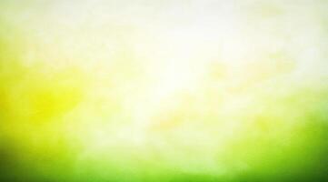 Soft, blended colors of yellow and green photo