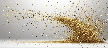 Golden Confetti Explosion photo