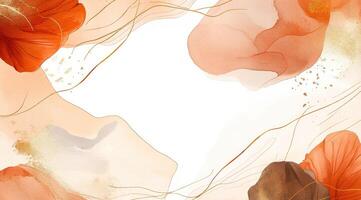 Abstract floral design with soft color blends photo
