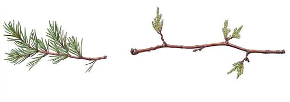 Two Evergreen Branches photo
