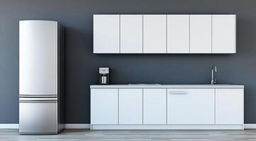 Modern minimalist kitchen design photo