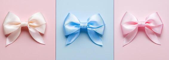 Pastel Ribbon Bows photo