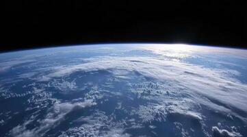 Earth from space, a stunning view of our planet photo