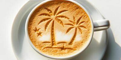 Tropical Latte Art photo