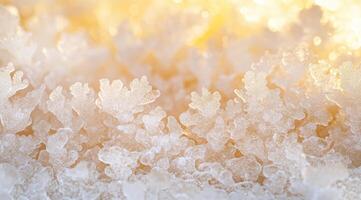 Frosted, delicate, crystalline formations photo
