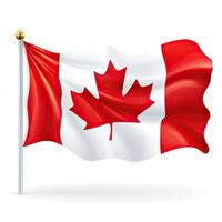 Waving Canadian flag photo