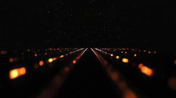 Abstract pathway of golden light photo