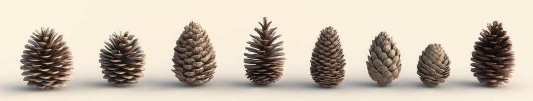 Collection of Pine Cones photo