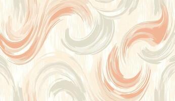 Abstract swirl pattern, delicate brushstrokes in light peach and grey tones on a cream background photo