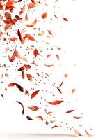 Falling autumn leaves photo