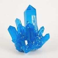 Vibrant azure crystal cluster photo