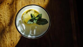 Refreshing Lemon Iced Drink photo