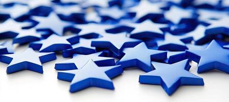 Blue Stars Scattered photo