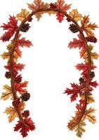 Autumnal Oval Frame photo