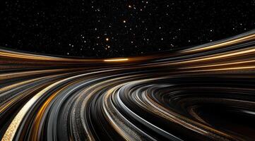 Abstract swirling tunnel of light photo