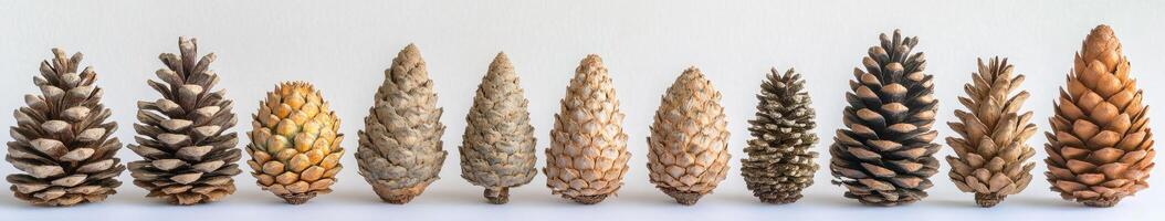 Stages of Pine Cone Development photo