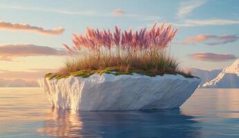 Floating island of serenity photo