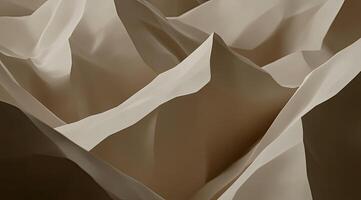Abstract mountain range, draped in soft beige photo