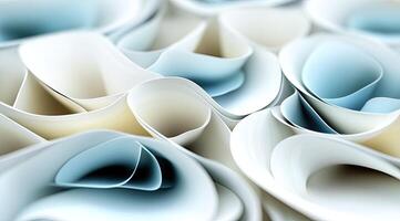 Abstract paper swirls photo