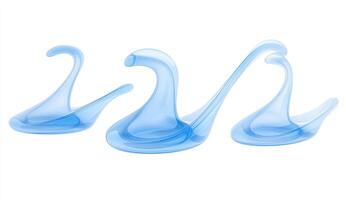 Abstract Light Blue Swirls photo