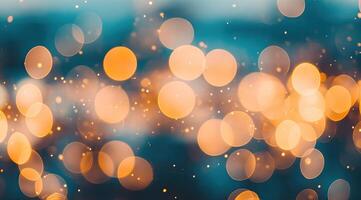 Abstract bokeh lights photo