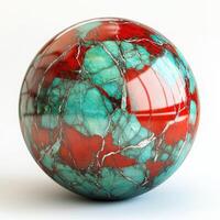 Gemstone sphere, vibrant colors photo